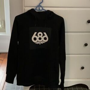 686 Black Sweatshirt with Bold Logo